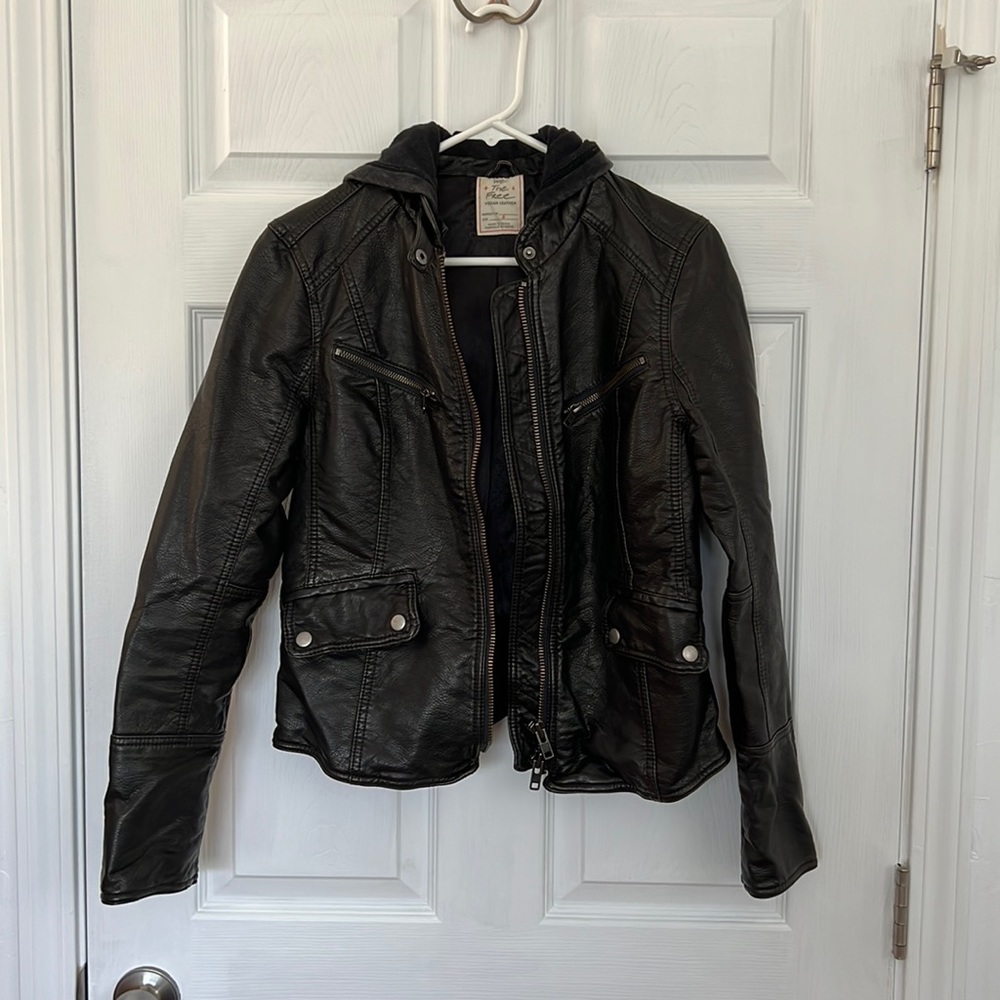 Free People Vegan Leather Jacket